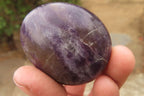 Polished Lepidolite Galet / Palm Stones x 24 From Madagascar - Toprock Gemstones and Minerals 