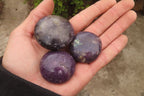 Polished Lepidolite Galet / Palm Stones x 24 From Madagascar - Toprock Gemstones and Minerals 