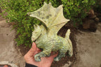 Polished Leopard Stone Welsh Dragon Carving x 1 From Zimbabwe - Toprock Gemstones and Minerals 