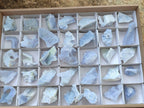 Natural Etched Blue Chalcedony Specimens x 35 From Malawi - Toprock Gemstones and Minerals 