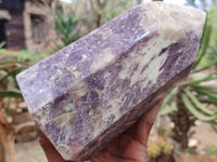 Polished Lepidolite Prism x 1 From Madagascar - Toprock Gemstones and Minerals 