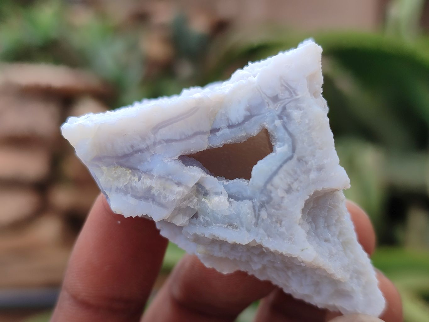 Natural Etched Blue Chalcedony Specimens x 35 From Malawi - Toprock Gemstones and Minerals 
