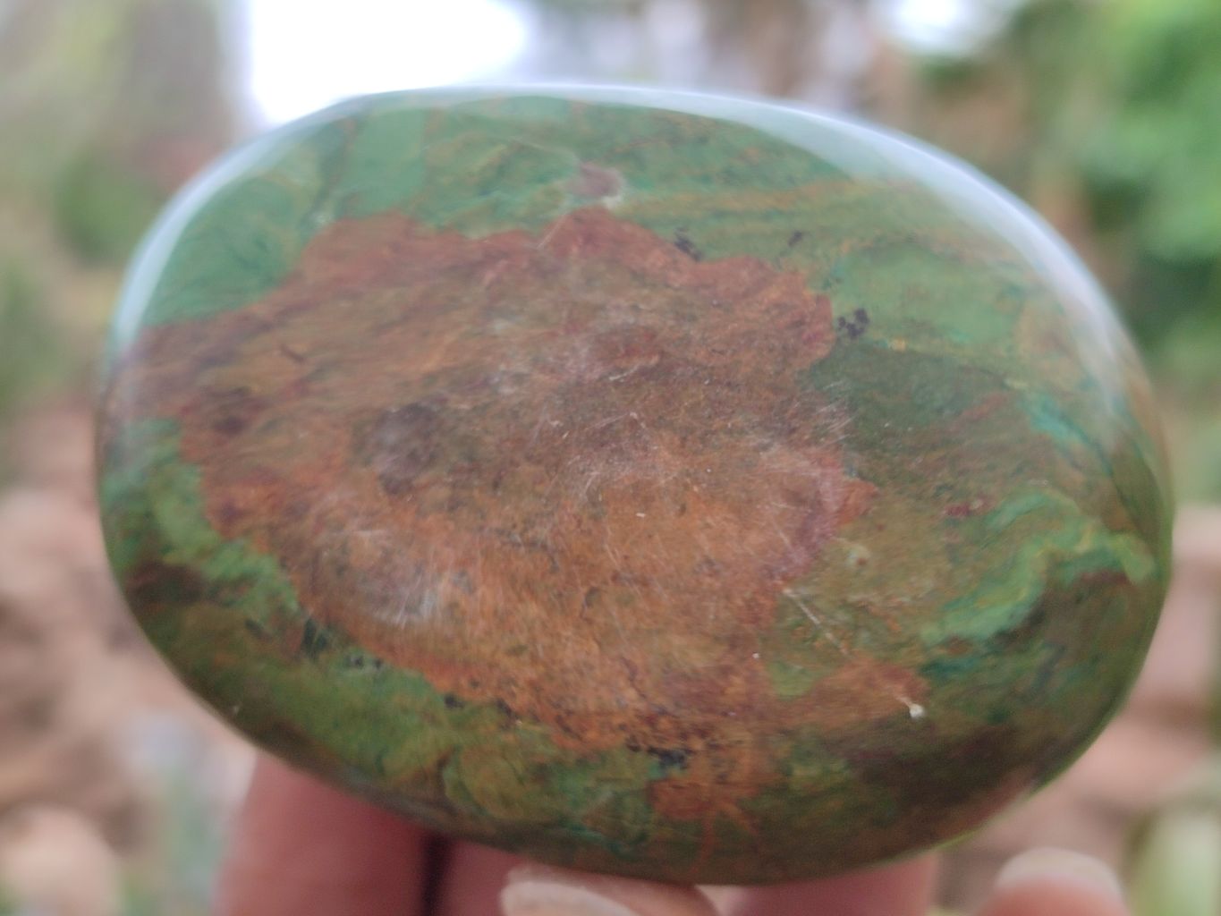 Polished Rare Ruby Corundum & Green Verdite Free Forms x 6 From Zimbabwe - Toprock Gemstones and Minerals 