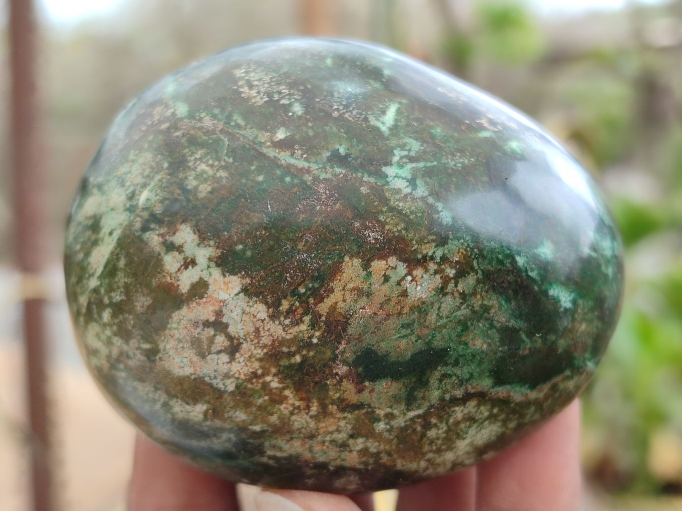 Polished Rare Ruby Corundum & Green Verdite Free Forms x 6 From Zimbabwe - Toprock Gemstones and Minerals 