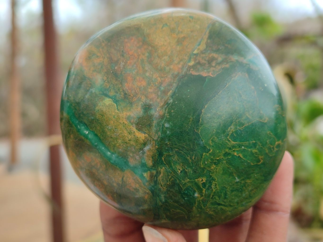 Polished Rare Ruby Corundum & Green Verdite Free Forms x 6 From Zimbabwe - Toprock Gemstones and Minerals 