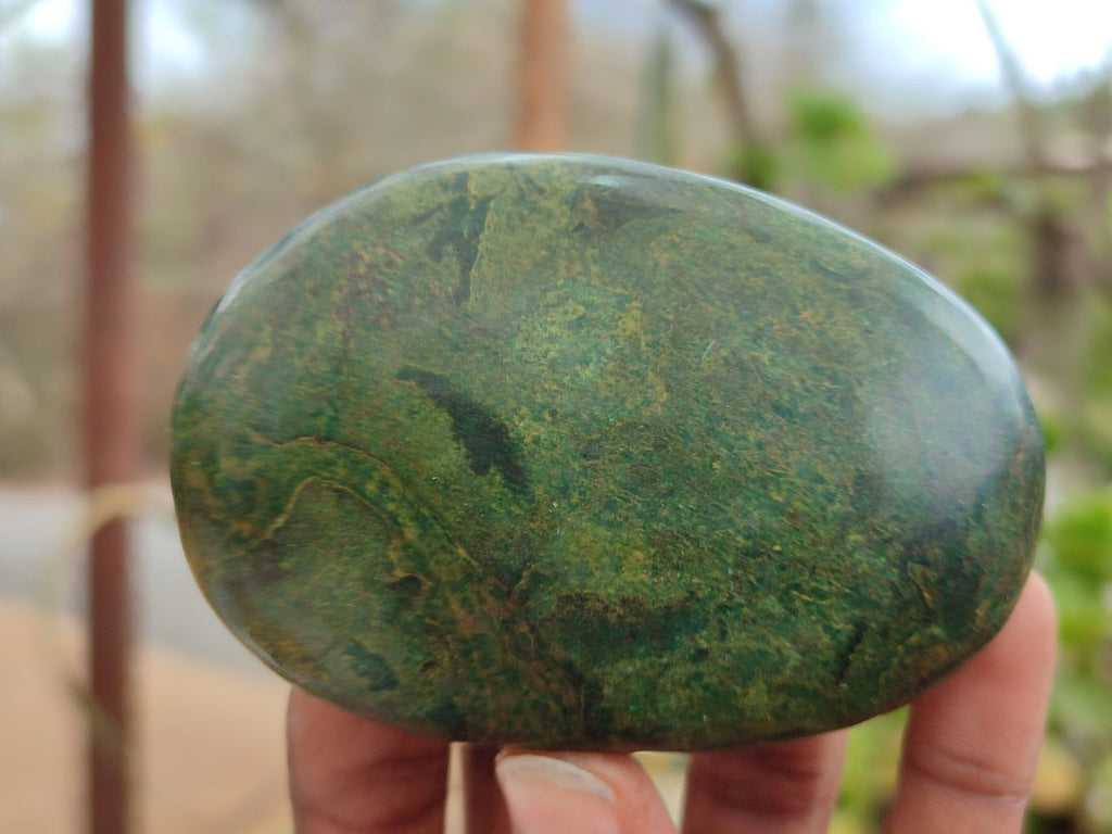 Polished Rare Ruby Corundum & Green Verdite Free Forms x 6 From Zimbabwe - Toprock Gemstones and Minerals 