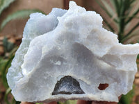 Natural Etched Blue Chalcedony Specimens x 3 From Malawi - Toprock Gemstones and Minerals 