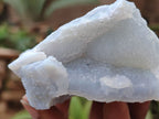 Natural Etched Blue Chalcedony Specimens x 3 From Malawi - Toprock Gemstones and Minerals 