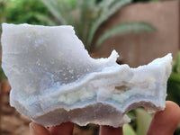 Natural Etched Blue Chalcedony Specimens x 3 From Malawi - Toprock Gemstones and Minerals 