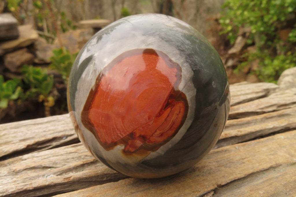 Polished Polychrome Jasper Spheres x 2 From Madagascar - Toprock Gemstones and Minerals 