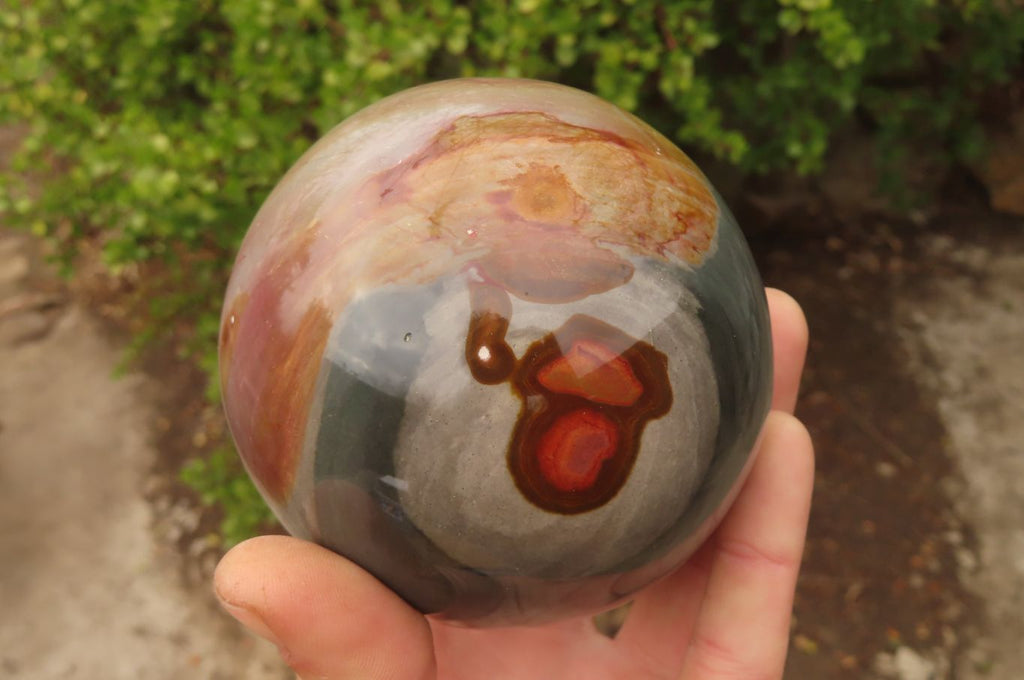 Polished Polychrome Jasper Spheres x 2 From Madagascar - Toprock Gemstones and Minerals 