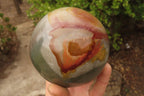 Polished Polychrome Jasper Spheres x 2 From Madagascar - Toprock Gemstones and Minerals 