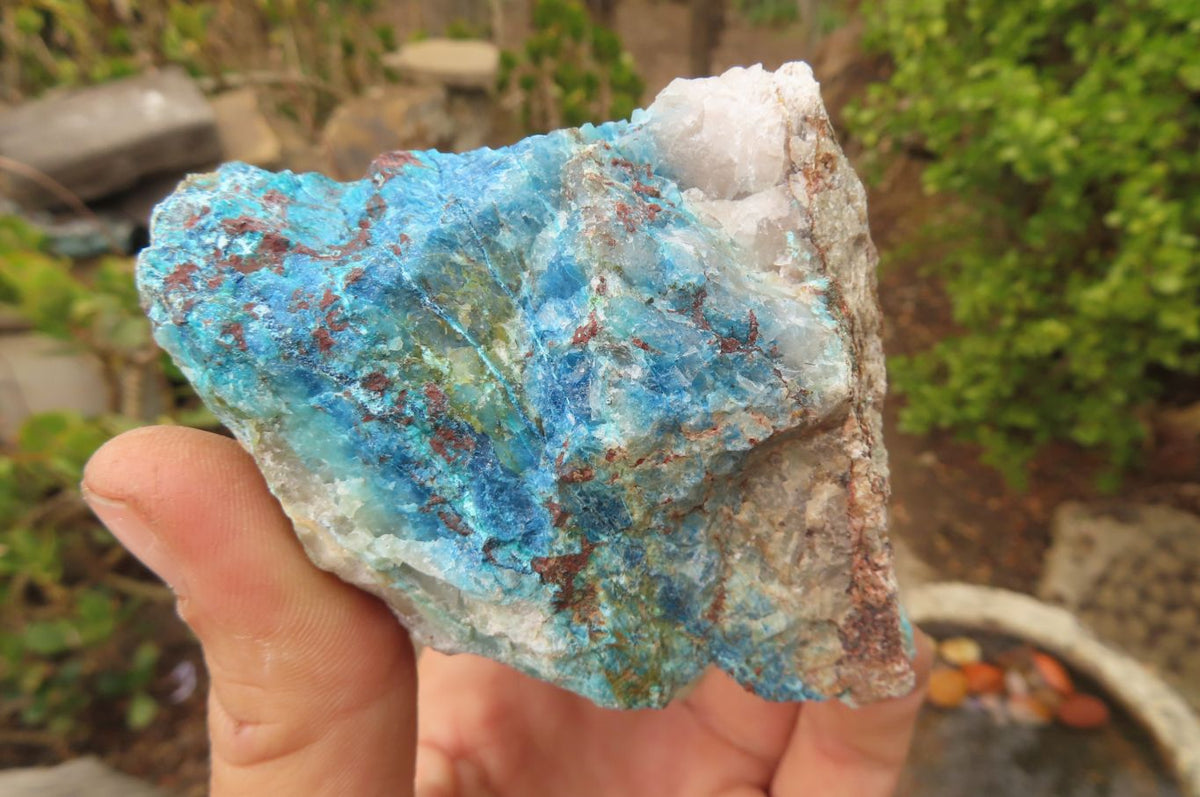 Natural Rough Shattuckite Cobbed Specimens x 6 From Kaokoveld, Namibia - Toprock Gemstones and Minerals 
