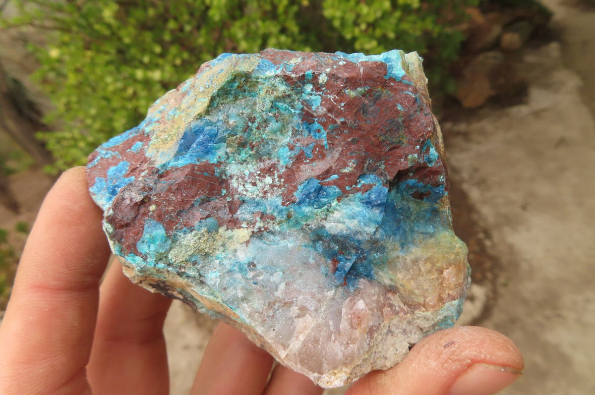 Natural Rough Shattuckite Cobbed Specimens x 6 From Kaokoveld, Namibia - Toprock Gemstones and Minerals 