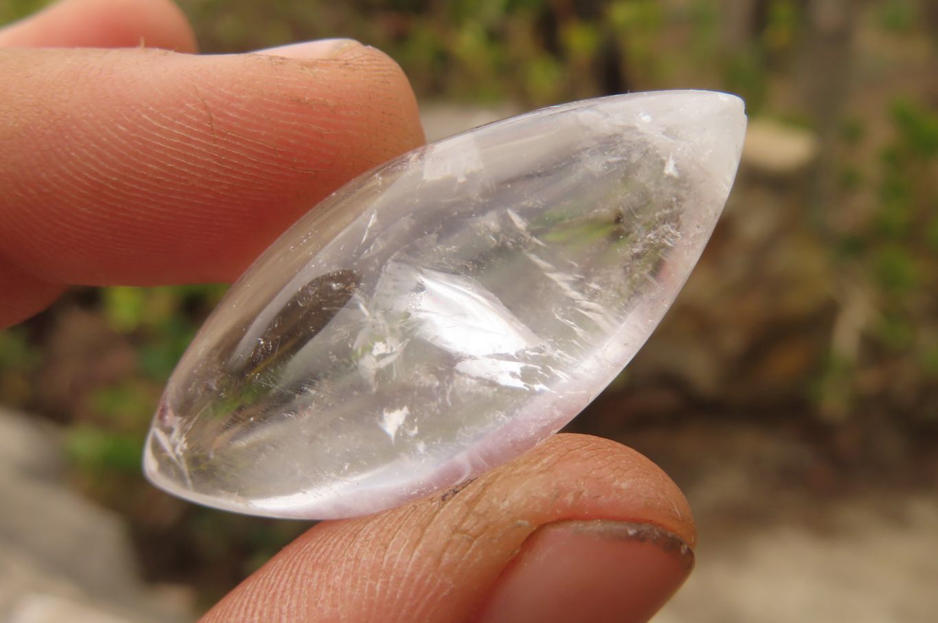 Polished Clear Quartz "Angel Tears" Pendant Pieces x 20 From Madagascar - Toprock Gemstones and Minerals 