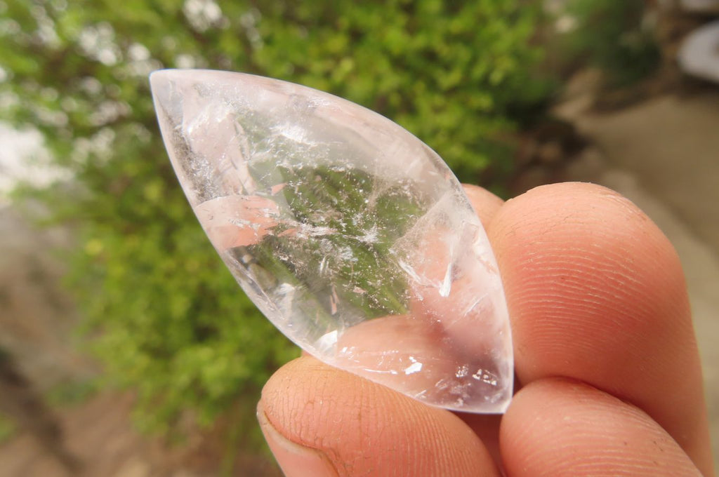 Polished Clear Quartz "Angel Tears" Pendant Pieces x 20 From Madagascar - Toprock Gemstones and Minerals 