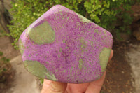 Polished Stichtite & Serpentine Free Forms x 2 From Barberton, South Africa - Toprock Gemstones and Minerals 