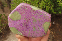 Polished Stichtite & Serpentine Free Forms x 2 From Barberton, South Africa - Toprock Gemstones and Minerals 