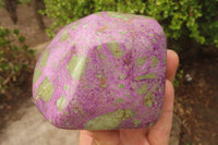 Polished Stichtite & Serpentine Free Forms x 2 From Barberton, South Africa - Toprock Gemstones and Minerals 