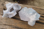Natural Etched Blue Chalcedony Specimens x 6 From Nsanje Malawi - Toprock Gemstones and Minerals 