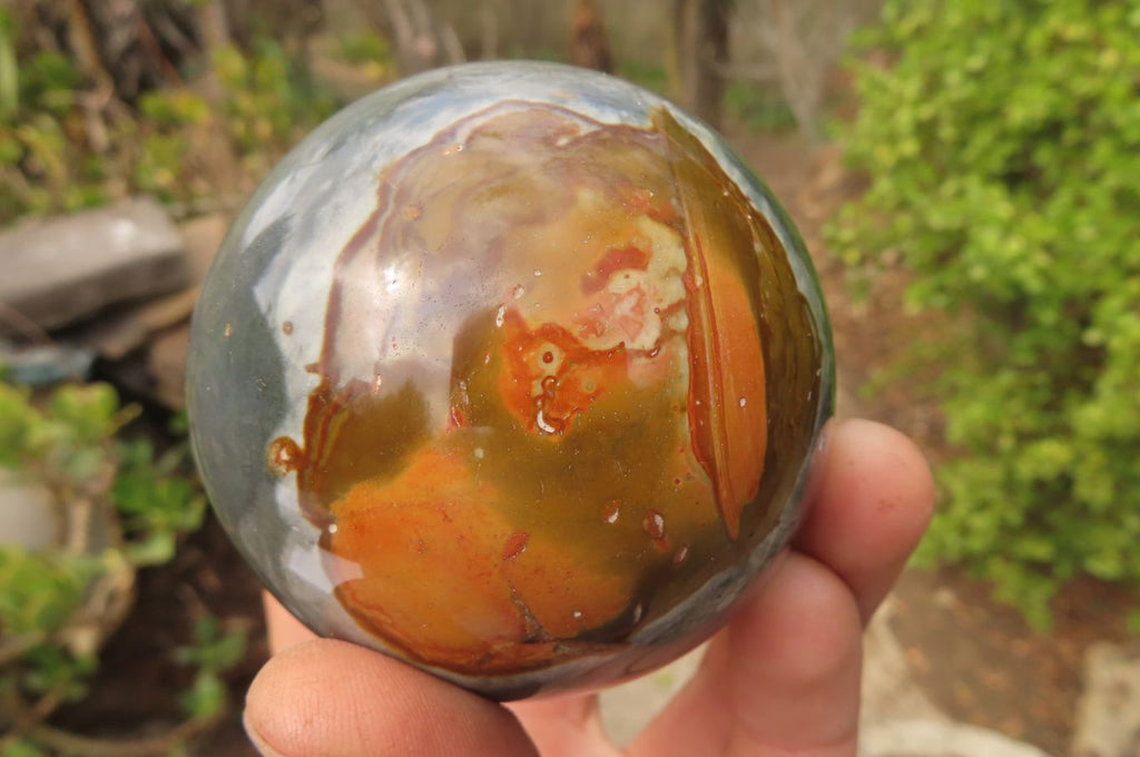 Polished Polychrome Jasper Spheres x 6 From Madagascar - Toprock Gemstones and Minerals 