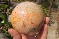 Polished Runestone Feldspar Spheres x 3 From Zimbabwe - Toprock Gemstones and Minerals 