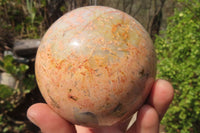 Polished Runestone Feldspar Spheres x 3 From Zimbabwe - Toprock Gemstones and Minerals 