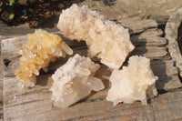 Natural Clear Quartz Clusters x 4 From Madagascar - Toprock Gemstones and Minerals 