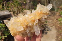 Natural Clear Quartz Clusters x 4 From Madagascar - Toprock Gemstones and Minerals 