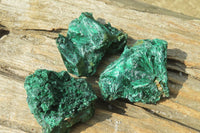 Natural Silky Malachite Specimens x 12 From Kasompe, Congo - Toprock Gemstones and Minerals 