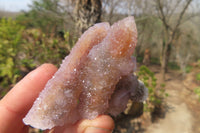 Natural Ametrine Spirit Quartz Clusters x 12 From Boekenhouthoek, South Africa