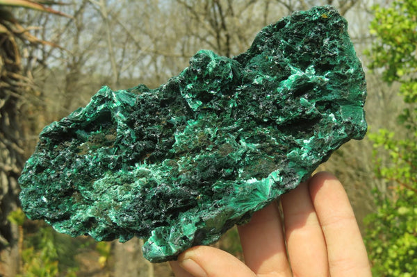 Natural Silky Malachite Specimens x 3 From Kasompe, Congo - Toprock Gemstones and Minerals 