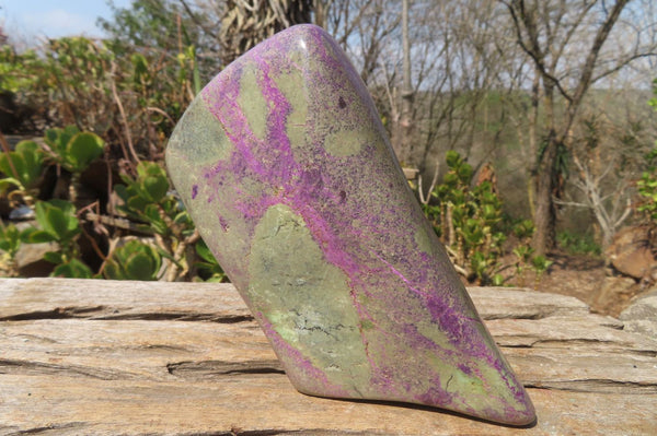 Polished Stichtite Standing Free Form x 1 From Barberton, South Africa - Toprock Gemstones and Minerals 