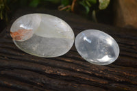 Polished Girasol Pearl Quartz Galet-Palm Stones x 15 From Ambatondrazaka, Madagascar - Toprock Gemstones and Minerals 