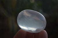 Polished Girasol Pearl Quartz Galet-Palm Stones x 15 From Ambatondrazaka, Madagascar - Toprock Gemstones and Minerals 
