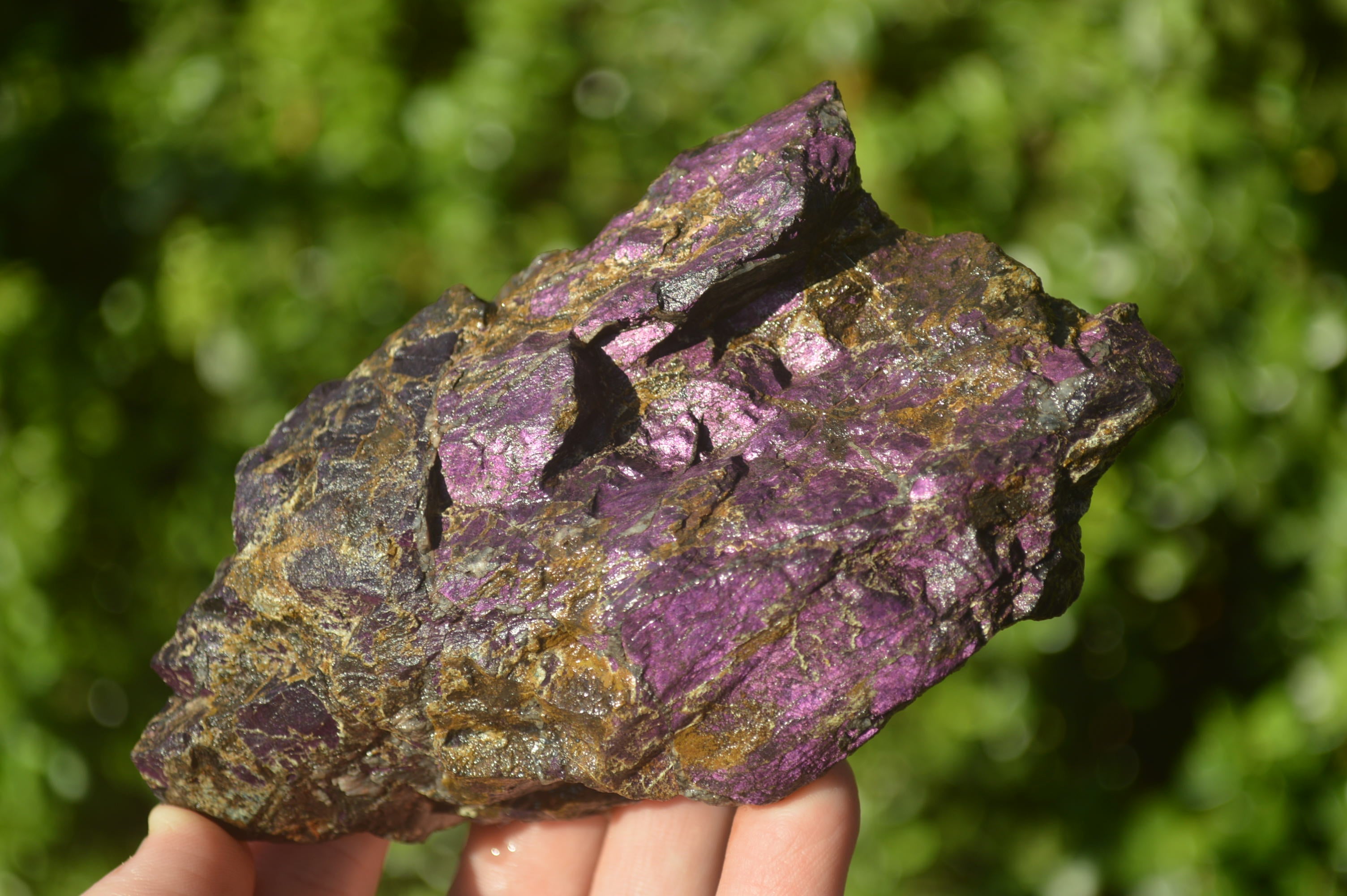 Natural Metallic Purpurite Cobbed Specimens x 5 From Erongo, Namibia - Toprock Gemstones and Minerals 
