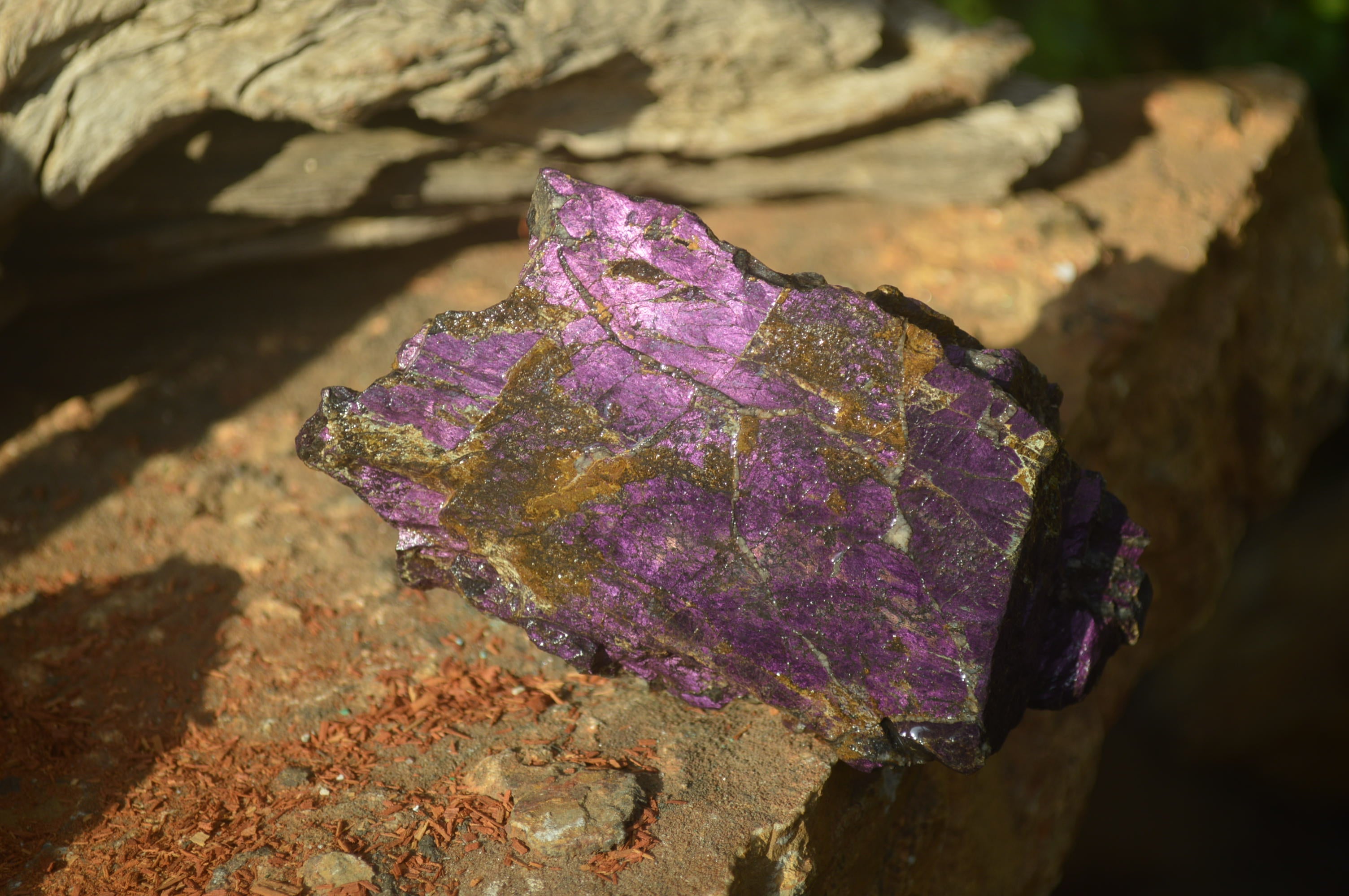 Natural Metallic Purpurite Cobbed Specimens x 5 From Erongo, Namibia - Toprock Gemstones and Minerals 
