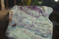 Polished Watermelon Fluorite Slices x 3 From Uis, Namibia - Toprock Gemstones and Minerals 