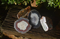 Polished Sashe River Agate Nodules x 4 From Zimbabwe - Toprock Gemstones and Minerals 