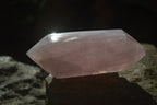 Polished Double Terminated Rose Quartz Crystals x 3 From Madagascar - Toprock Gemstones and Minerals 