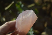 Polished Double Terminated Rose Quartz Crystals x 3 From Madagascar