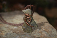 Polished Ancient Eagle Copper Wire Wrapped Pendants x 6 From Zimbabwe - Toprock Gemstones and Minerals 