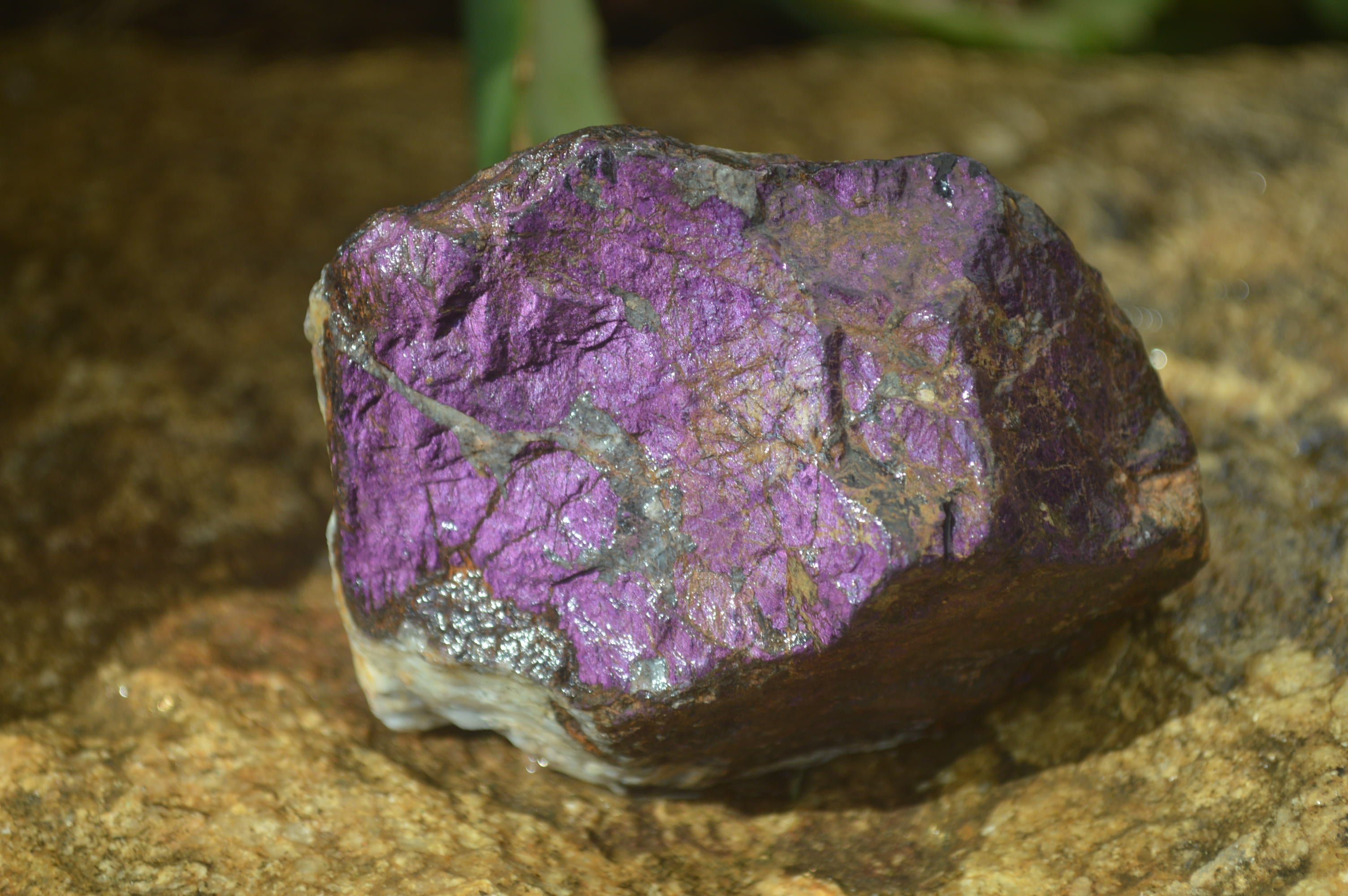 Natural Metallic Purpurite Cobbed Specimens x 12 From Erongo, Namibia - Toprock Gemstones and Minerals 