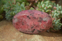 Polished Rhodonite Free Forms x 6 From Zimbabwe - Toprock Gemstones and Minerals 