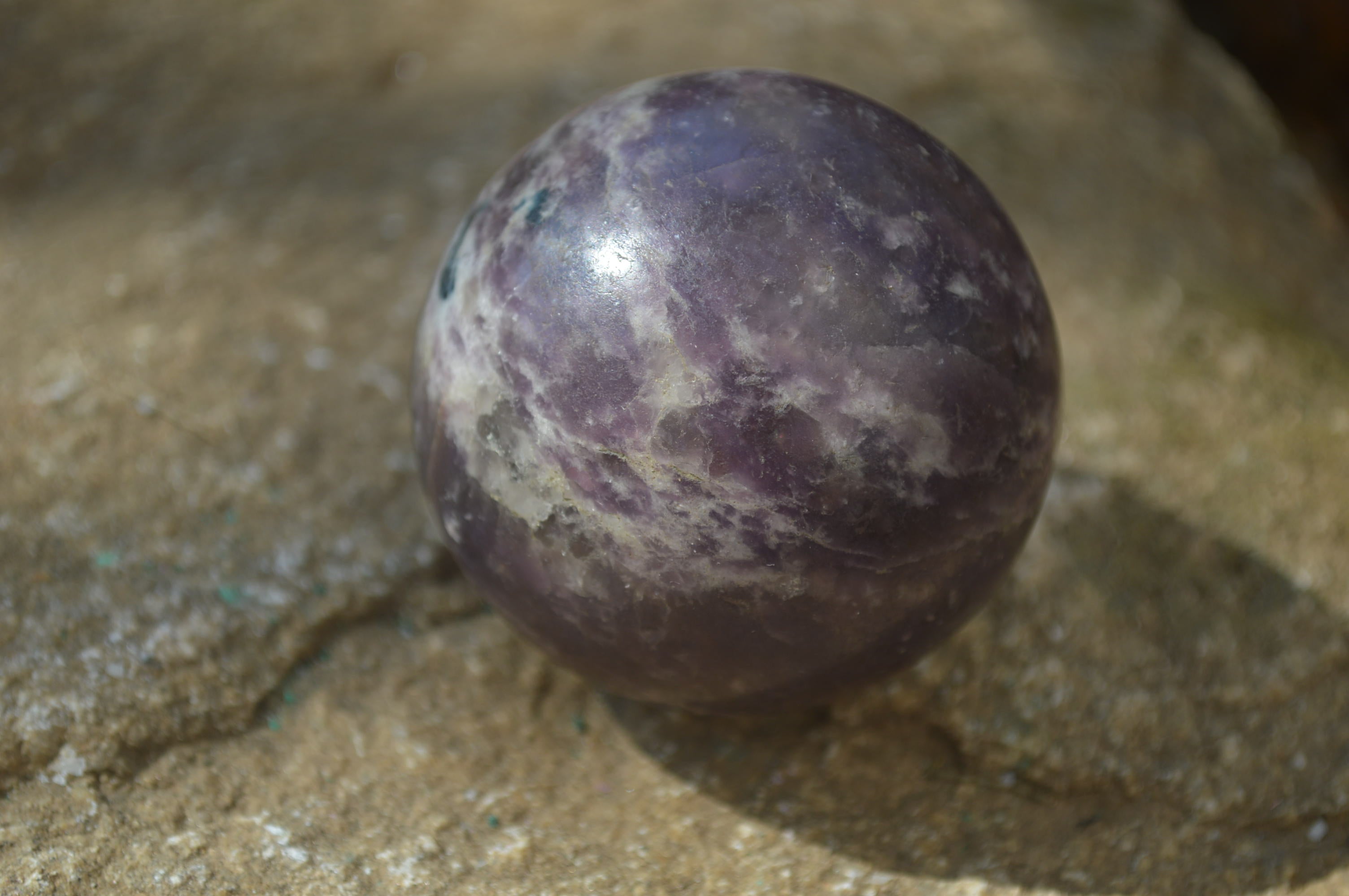 Polished Lepidolite With Rubellite Spheres x 6 From Madagascar - Toprock Gemstones and Minerals 