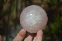 Polished Pink Rose Quartz Spheres x 4 From Ambatondrazaka, Madagascar - Toprock Gemstones and Minerals 