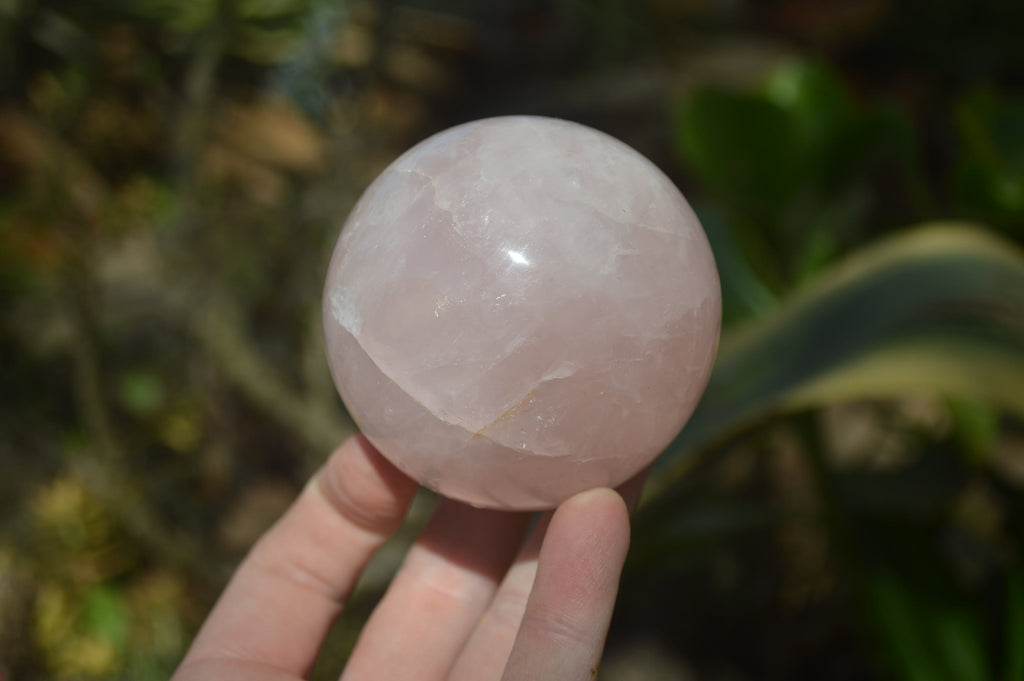 Polished Pink Rose Quartz Spheres x 4 From Ambatondrazaka, Madagascar - Toprock Gemstones and Minerals 