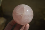 Polished Pink Rose Quartz Spheres x 4 From Ambatondrazaka, Madagascar - Toprock Gemstones and Minerals 