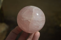 Polished Pink Rose Quartz Spheres x 4 From Ambatondrazaka, Madagascar - Toprock Gemstones and Minerals 