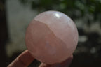 Polished Pink Rose Quartz Spheres x 4 From Ambatondrazaka, Madagascar - Toprock Gemstones and Minerals 